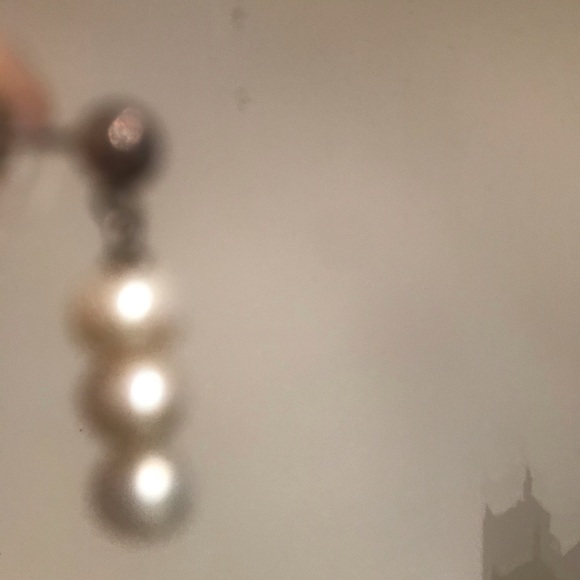 💋SOLD💋ELEGANT PEARL VINTAGE NECKLACE & EARRINGS - Picture 7 of 7